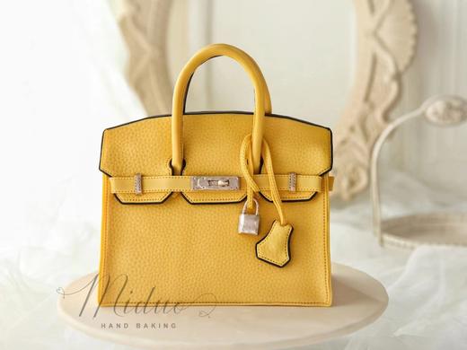 女士款 Hermes爱马仕包包 复古黄色手提袋 奢侈品 立体包包 高端 手工翻糖蛋糕（需要提前2-3天预约下单，详情可以咨询客服） 商品图3