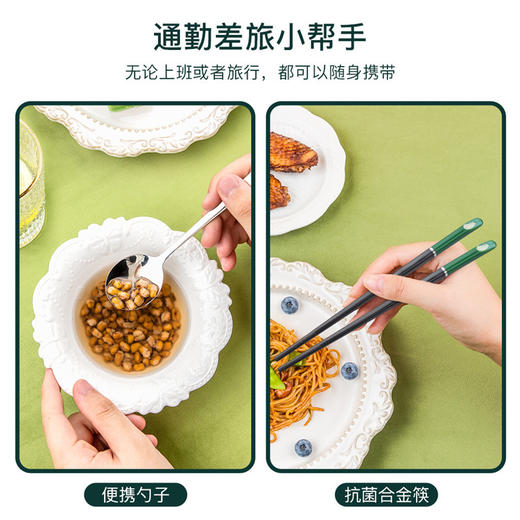 客满多动物联萌便携筷勺套装（快乐熊） 商品图1