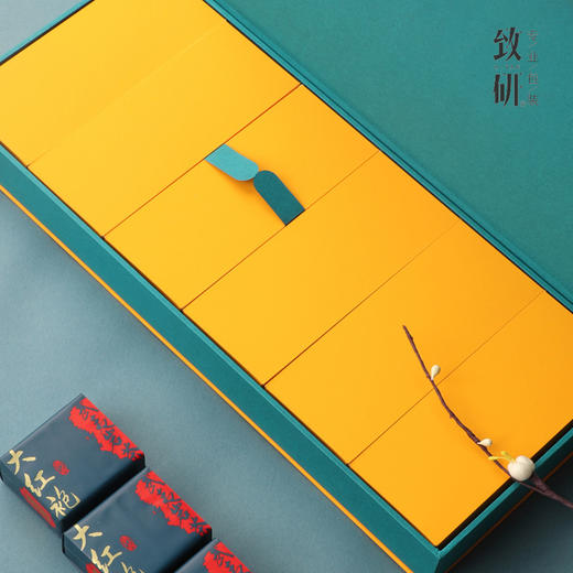 春节高档红茶三两装茶叶盒通用岩茶大红袍12泡小精致茶叶包装盒空礼盒 商品图2