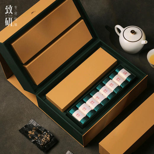 高档创意茶叶盒空礼盒通用岩茶大红袍肉桂半斤装茶叶包装礼盒定制 商品图2