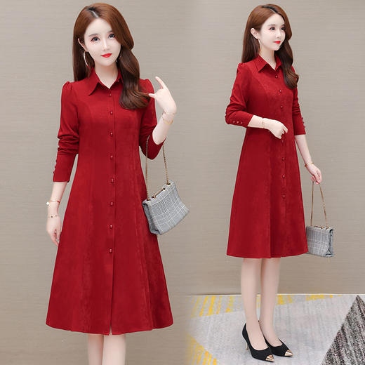 YWE OMSCB2132优雅风衣中长外套 商品图3