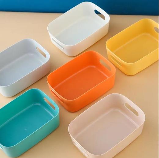 【3只装】桌面杂物收纳盒 简约内衣袜子收纳盒塑料 商品图2