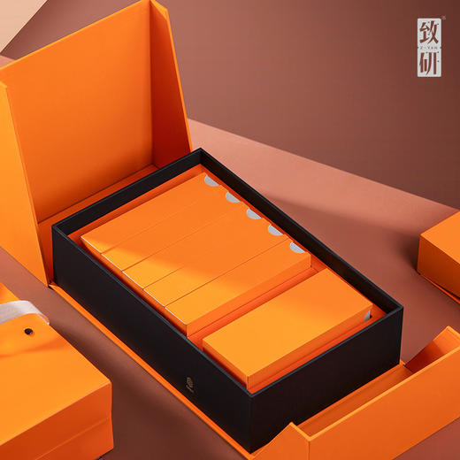 国庆自在12泡茶叶盒高档岩茶红茶通用茶叶礼盒装空盒UV定制二两茶盒 商品图1