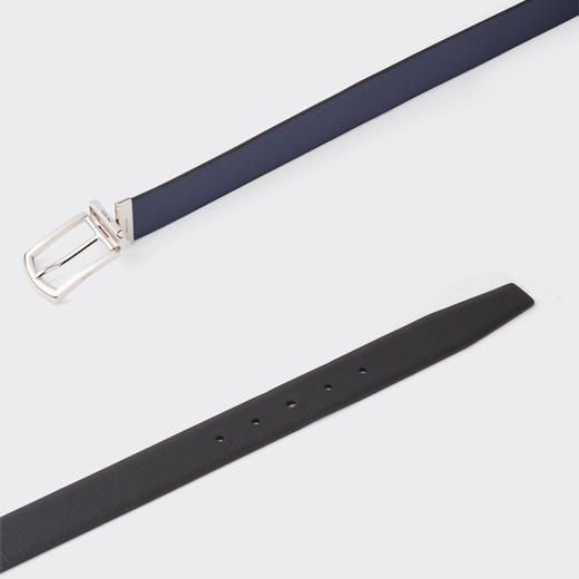 【四】PRADA 普拉达 男士双面 Saffiano 十字纹皮革腰带 黑色 2CC468 053 F0RD7 商品图1