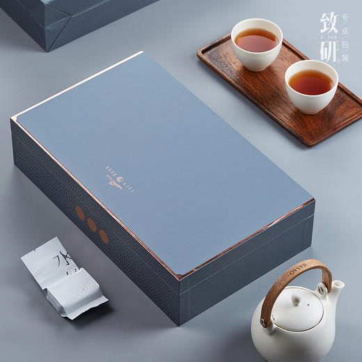 礼遇精致高档茶叶盒空盒子定制通用半斤装红茶大红袍茶叶包装礼盒 商品图3