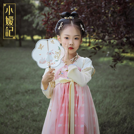小嫒記 汉服女童秋季儿童汉服超仙中国风女宝连衣裙-筱月襦裙 商品图2