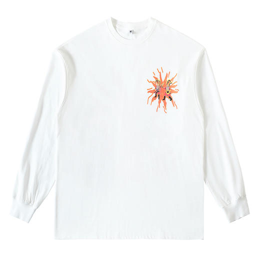 CryingCenter 在太阳上决斗大印花长袖tee男女宽松造型感 商品图4