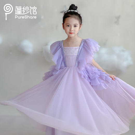 PureShare春夏新女童连衣裙气质公主裙演出时装周走秀款——织霞公主裙 商品图2
