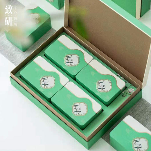 2021新款绿茶一斤装茶叶盒子空盒通用龙井碧螺春茶叶包装盒空礼盒 商品图2