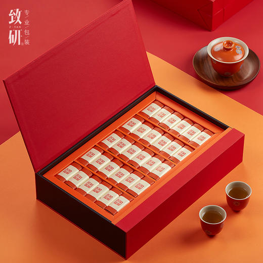 春节高端三两摆泡茶叶盒空礼盒大红袍岩茶金骏眉通用茶叶礼盒装空盒子 商品图3