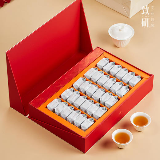 高档茶叶包装盒定制通用岩茶红茶长泡袋半斤装30摆泡茶叶盒空礼盒 商品图3