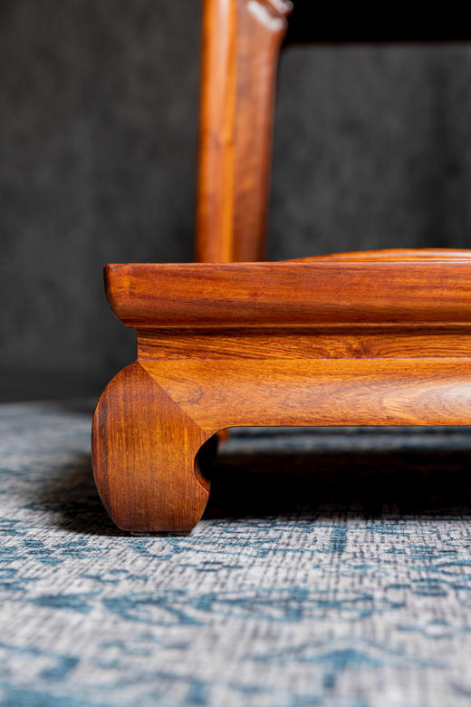 红桥红  家具严选  缅甸花梨（大果紫檀）【60 滚轴养身脚踏】 商品图3