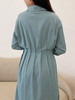 现货 臣禾 纯色收腰褶裥连衣裙K221020802  商品缩略图2