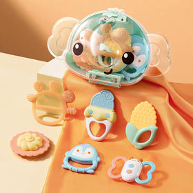 澳贝牙胶摇铃6件套收纳装461514C