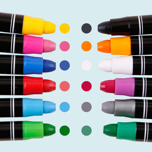 【工厂直发】mobee旋转丝滑蜡笔套装油画棒6/12/24/36色儿童水彩笔 商品图3