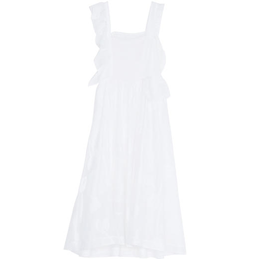 谜底高订复古荷叶边吊带连衣裙礼裙2022夏季新款222GL0573 商品图4