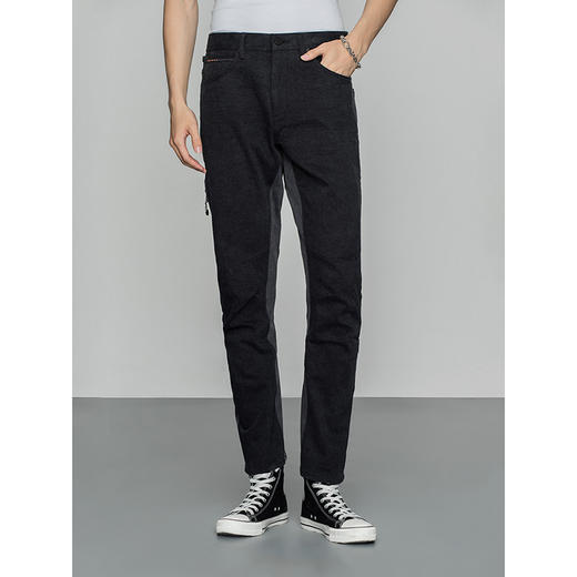 Lee商场同款22春夏新品766立体剪裁黑色男牛仔裤LMB1007663YS-521 商品图3