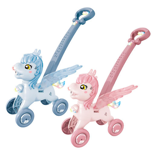 妮妮雅小马泡泡推车(颜色随机）N1135 商品图2