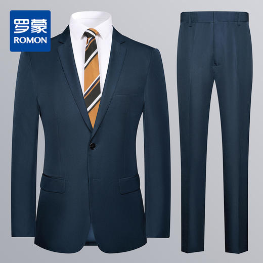 【可机洗 防水】罗蒙春秋西服套装男士正装商务通勤新郎结婚两件套 商品图8