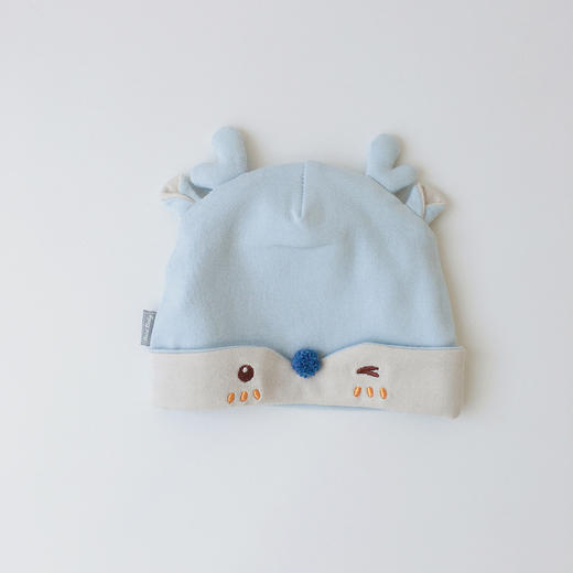 【萌动生趣 无骨胎帽】婴儿帽子春秋韩版ins纯棉无骨婴幼儿胎帽新生儿宝宝护卤门帽 商品图11