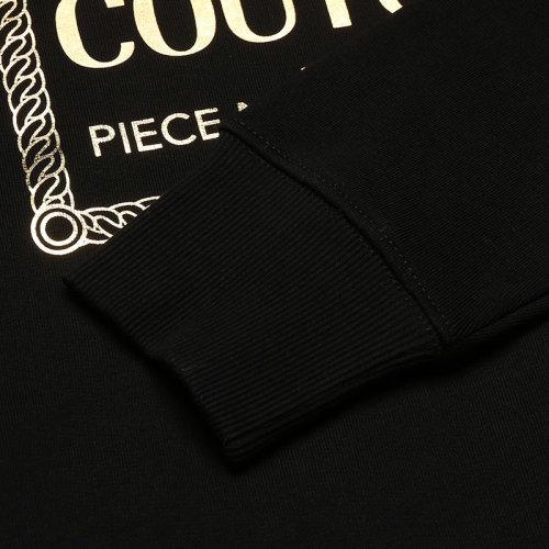 VERSACE JEANS COUTURE/VERSACE JEANS COUTURE 范思哲【21秋冬系列】范思哲 男士棉质加绒款圆领长袖卫衣运动衫LOGO图案 71GAIT15 CF00T 商品图8