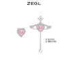 ZEGL丘比特之心耳环女小众设计感耳钉925银针耳饰生日礼物送女友 商品缩略图0