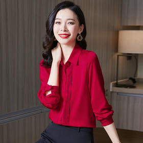 纯色立领，气质优雅真丝衬衫ASE-3565