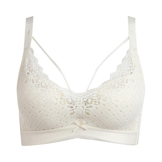 都市丽人舒软挺塑轻塑AB杯调整型文胸蕾丝A:加厚B:中厚3/4杯塑身文胸四排扣树脂胶圈LJ24H3 商品图3