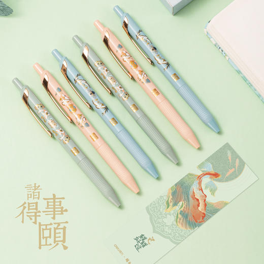 得力A474诸事得颐速干按动学生中性笔0.5mm加强型针管 商品图4