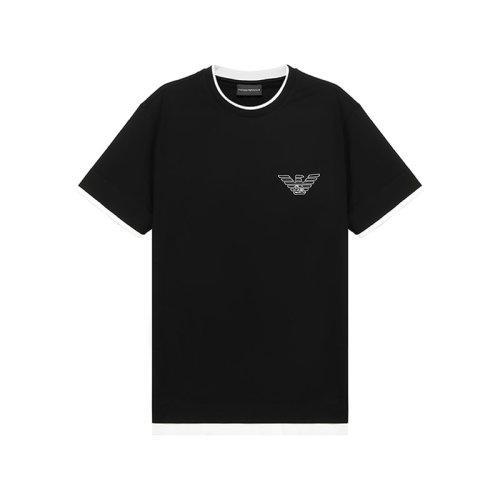 EmporioArmani/安普里奥阿玛尼 男士短袖T恤 男士棉质圆领短袖T恤 6H1TH4 1JTUZ 商品图5