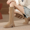 【成熟稳重，久穿不松垮】长靴不过膝靴子女骑士靴显瘦高筒靴粗跟厚底秋冬款女士靴子 商品缩略图0