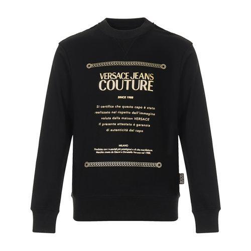 VERSACE JEANS COUTURE/VERSACE JEANS COUTURE 范思哲 男卫衣 男士LOGO图案棉质圆领长袖卫衣运动衫 B7GVA7TE 30318 商品图5
