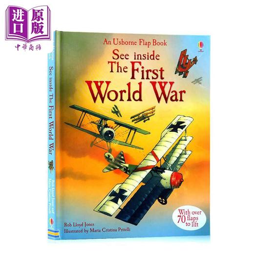 【中商原版】Usborne See Inside 尤斯伯恩看里面系列2册套装 World War 揭秘一战 二战 翻翻学翻页书 战争历史知识科普 6岁+ 商品图2