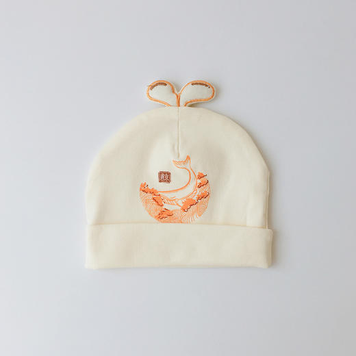 【萌动生趣 无骨胎帽】婴儿帽子春秋韩版ins纯棉无骨婴幼儿胎帽新生儿宝宝护卤门帽 商品图5