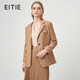 EITIE爱特爱秋冬季新款气质通勤职业显瘦单排扣西装外套6703413