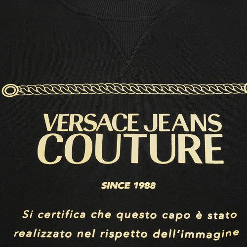 VERSACE JEANS COUTURE/VERSACE JEANS COUTURE 范思哲 男卫衣 男士LOGO图案棉质圆领长袖卫衣运动衫 B7GVA7TE 30318 商品图8