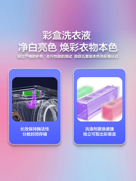 【磁悬浮直驱】海尔10公斤全自动家用洗烘一体胶囊滚筒洗衣机Max8 商品图4