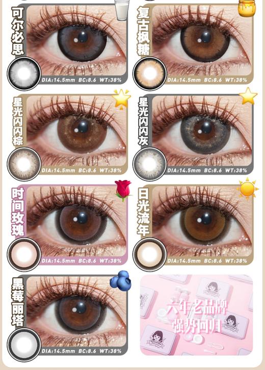 agenscolor，158/一副，258/两副，最高度数有1000 商品图3