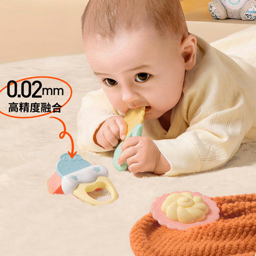 澳贝牙胶摇铃5件套收纳装461514F 商品图3