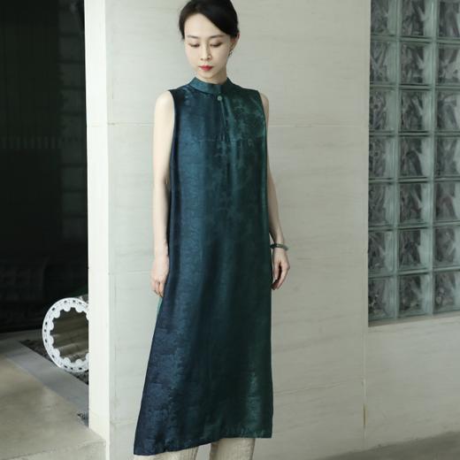 直播秒杀|盛唐牡丹 提花香云纱渐变色无袖女裙 .潮快闪[福利品] 商品图3