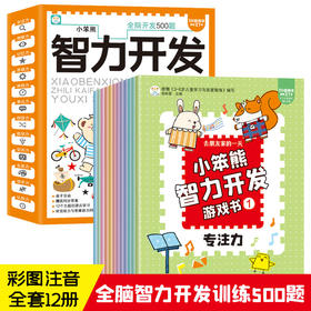 全脑开发500题智力开发游戏书全12册
