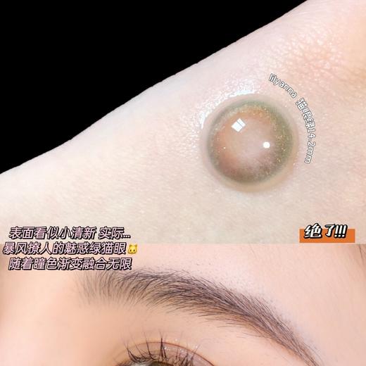 （半年抛） Lilyanna 猫眼绿 14.2mm 着色13.4mm 商品图4