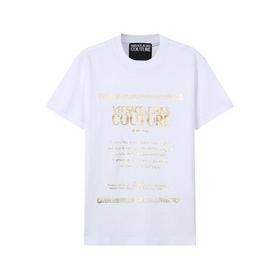 VERSACE JEANS COUTURE范思哲 男士棉质圆领短袖T恤 71GAHT01 CJ00T