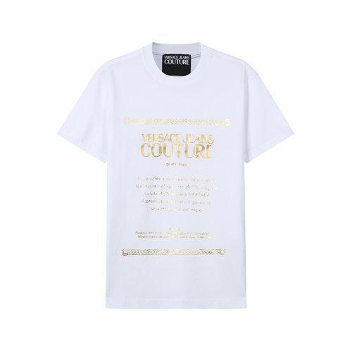 VERSACE JEANS COUTURE范思哲 男士棉质圆领短袖T恤 71GAHT01 CJ00T 商品图0
