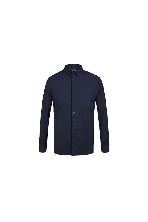 callisto藏青锦纶混纺休闲衬衫 SPCSL049NA 商品图0