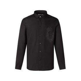 VERSACE JEANS COUTURE/VERSACE JEANS COUTURE范思哲 男士棉质长袖衬衫V字徽章图案 71GAL2RC CN002