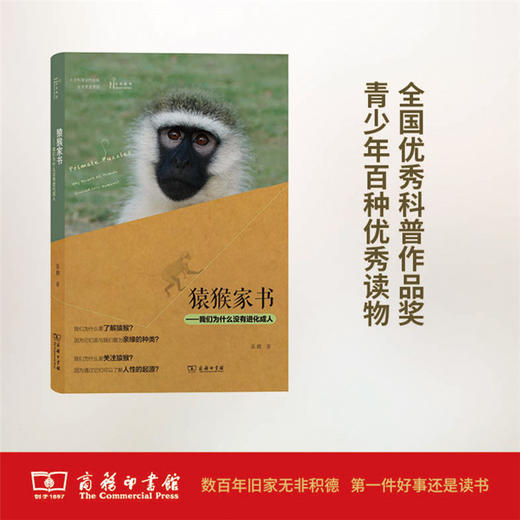 猿猴家书——我们为什么没有进化成人(自然感悟) 商务印书馆 商品图0