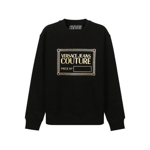 VERSACE JEANS COUTURE/VERSACE JEANS COUTURE 范思哲【21秋冬系列】范思哲 男士棉质加绒款圆领长袖卫衣运动衫LOGO图案 71GAIT15 CF00T 商品图5