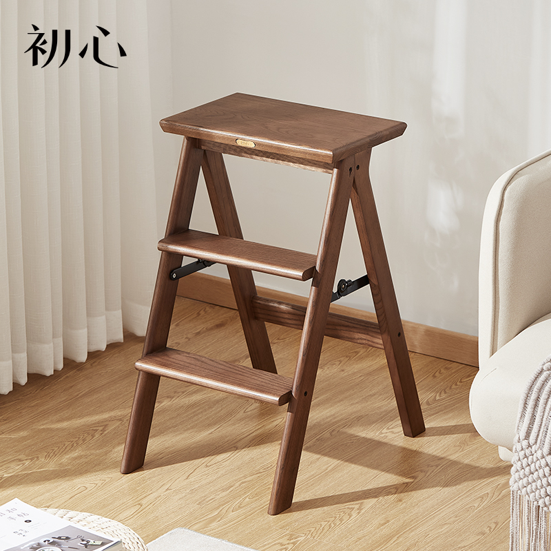 初心| 全实木三层梯凳