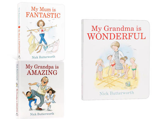 我的奶奶、我的妈妈、我的爷爷很棒系列 亲情绘本 儿童图画书3册 商品图0